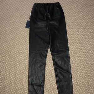 Never worn high rise vegan leather leggings
